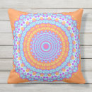 Buscar naranja mandala cojines Brillante