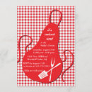 Buscar delantales invitaciones Rojo