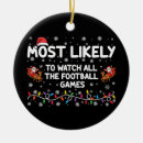 Buscar partido de fútbol adornos Navidad