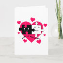 Buscar pedazos del rompecabezas tarjetas Amor