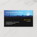 Buscar city skyline tarjetas de visita Noche