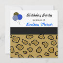 Buscar leopardo cuadradas invitaciones Estampado de animal