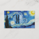 Buscar gogh tarjetas de visita Noche