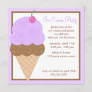 Buscar del cono de helado invitaciones Dulce