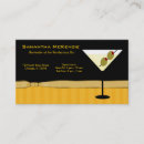 Buscar bartender tarjetas de visita Profesional