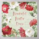Buscar flores rojas posters Navidad