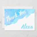 Buscar pintada azul tarjetas Acuarela