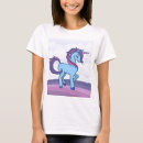 Buscar unicornio azul camisetas Kawaii