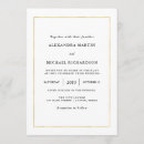 Buscar gold border invitaciones Sencillo