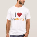 Buscar amo mi iglesia camisetas Amor