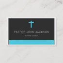 Buscar el ministerio tarjetas de visita Religioso