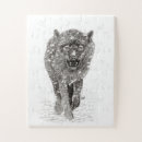 Buscar lobo salvaje puzzles Nieve