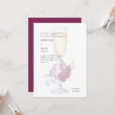 Buscar vidrio del champán invitaciones Para ella
