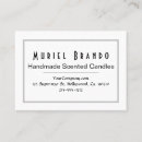Buscar candle tarjetas de visita Elegante