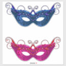 Buscar máscara blanca pegatinas Fiesta