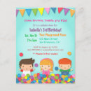 Buscar bolas 11x14 invitaciones Niños