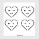 Buscar caras felices pegatinas Corazón