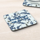 Buscar camuflaje posavasos Azul