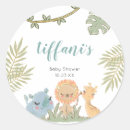 Buscar safari baby shower pegatinas Adorable