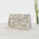 Buscar partitura musical tarjetas Amante de la música