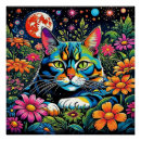 Buscar gato psicodélico posters Surrealista