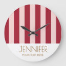 Buscar rojo brillante relojes de pared General y unisex
