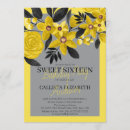 Buscar gris y amarillo invitaciones Invitados