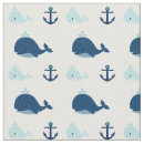 Buscar ballenas azules telas Bebé