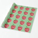 Buscar manzana roja papel de regalo Rojo