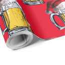 Buscar cerveza papel de regalo Santa