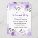 Buscar rosa y púrpura invitaciones Flores