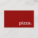 Buscar pizzas tarjetas de visita General y unisex