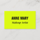 Buscar brillo tarjetas de visita Artista de maquillaje