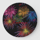 Buscar fuegos artificiales relojes de pared Celebración