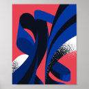 Buscar coral rojo posters Azul