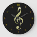 Buscar clef agudo relojes de pared Amante de la música