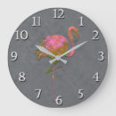 Buscar flamenco relojes de pared Acuarela
