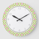 Buscar arte tribal relojes de pared Ikat