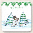 Buscar muñeco de nieve posavasos Dibujos animados