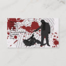 Buscar asustadizo tarjetas de visita Sangre
