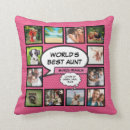 Buscar la mejor tía cojines Collage de fotos