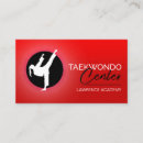 Buscar el taekwondo tarjetas de visita Dojo