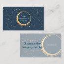 Buscar constelación tarjetas de visita Luna