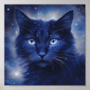 Buscar fondo del gato posters Azul