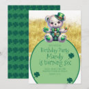 Buscar trébol verde invitaciones Afortunado