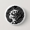 Buscar dragón japonés chapas Símbolo