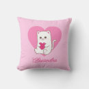 Buscar gato del kawaii cojines Chica