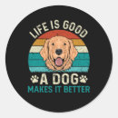 Buscar la buena vida pegatinas Perro