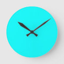 Buscar color azul sólido relojes de pared Elegante