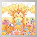 Buscar signo de paz posters Psicodélico